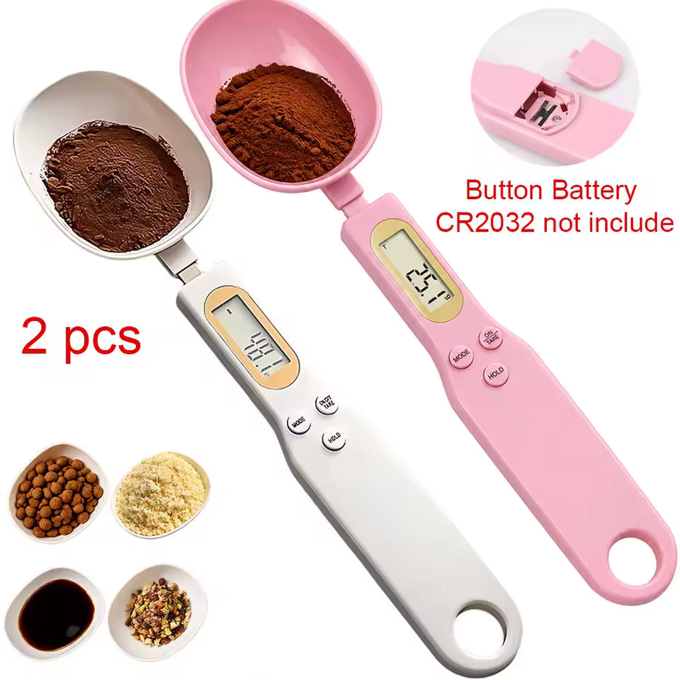 Digital Measuring Spoon Scale 0.1-500g LCD Digital Kitchen Food Scale Coffee Powder Milk Flour Mini Weight Tool Measure Spoon