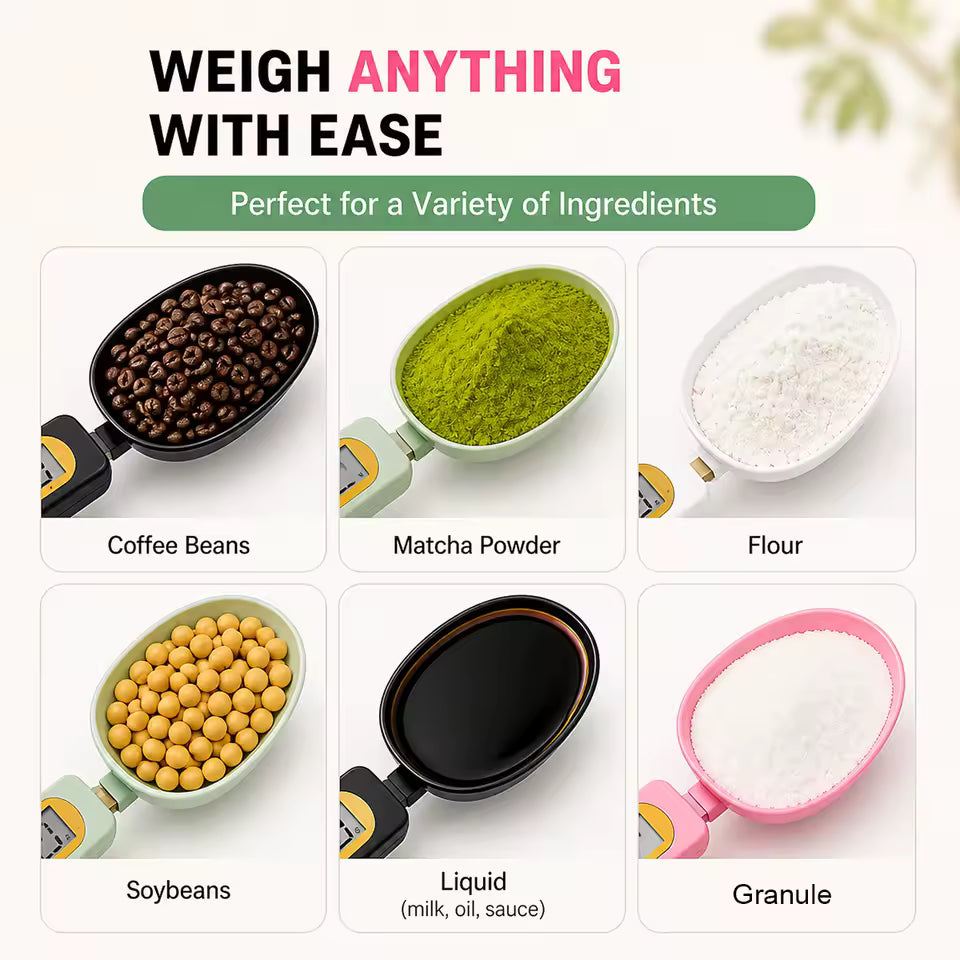 Digital Measuring Spoon Scale 0.1-500g LCD Digital Kitchen Food Scale Coffee Powder Milk Flour Mini Weight Tool Measure Spoon